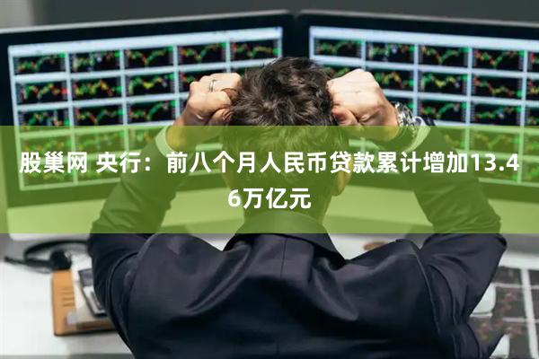股巢网 央行：前八个月人民币贷款累计增加13.46万亿元